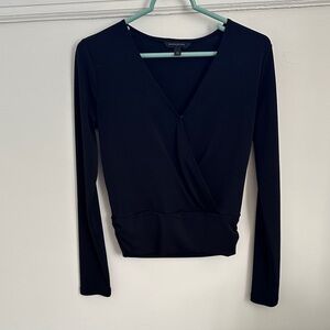 Banana Republic Black V-Neck Blouse